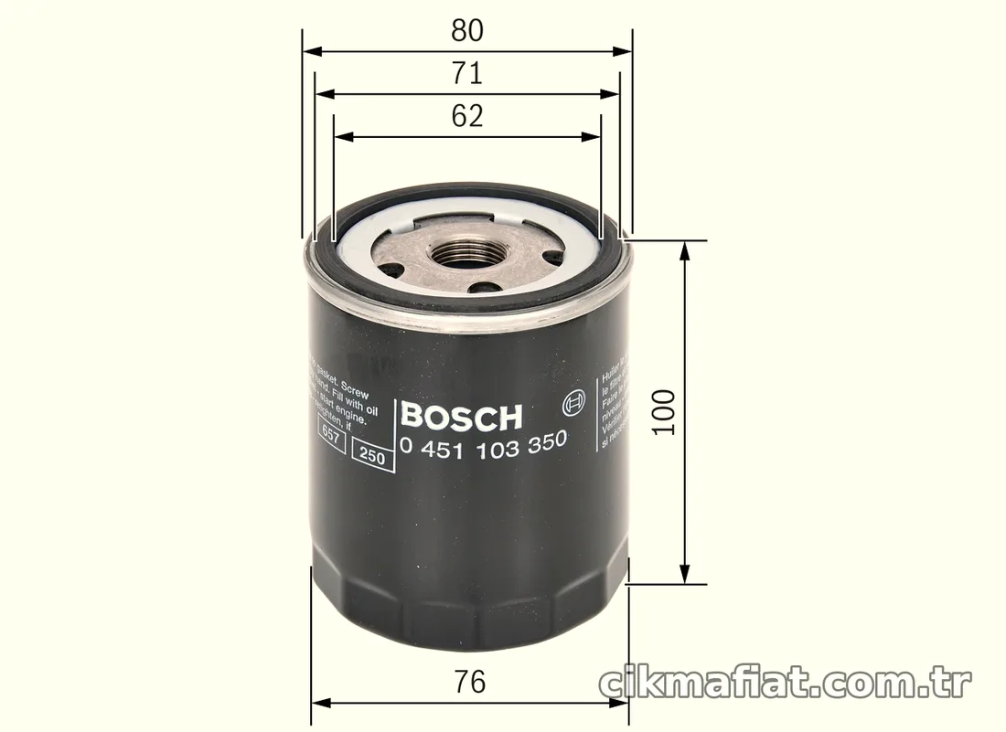 BOSCH 0451103350 Yağ Filtresi - BOSCH - 0451103350