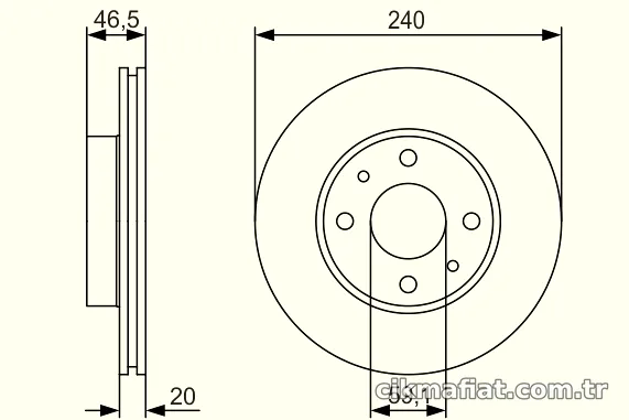 BOSCH 0986479S74 Fren Disk Ayna - BOSCH - 0986479S74
