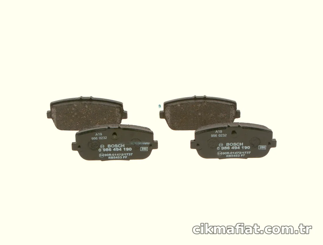 BOSCH 0986494190 Fren Disk Balata - BOSCH - 0986494190