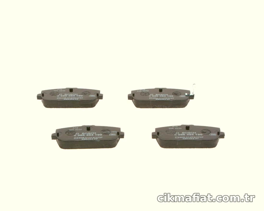BOSCH 0986494190 Fren Disk Balata - BOSCH - 0986494190