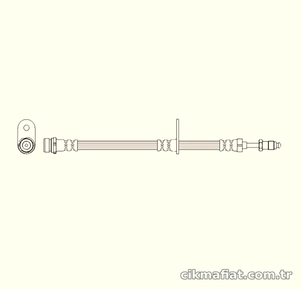 BOSCH Arka Fren Hortumu 1987481980 - BOSCH