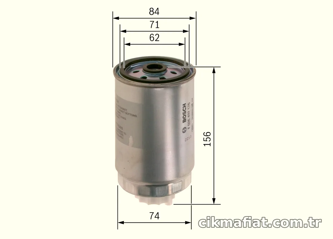 BOSCH F026402176 Yakıt Filtresi - BOSCH - F026402176