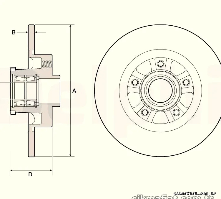 DELPHI BG9190RSC Fren Disk Ayna - DELPHI - BG9190RSC