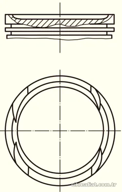 MAHLE 0097001 Piston - MAHLE - 0097001
