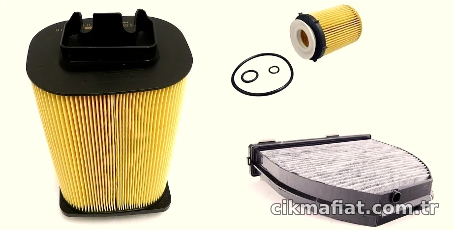 Mercedes W204 Kasa C180 274 Motor Periyodik Bakım Filtre Seti - MAHLE - BOS.F026400480 / MAH.OX982D / WUN.WPK717-1
