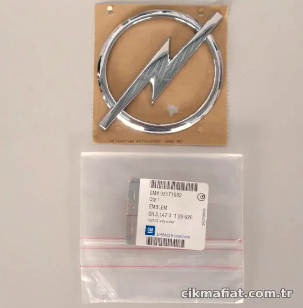 PSA 93171982 | Opel Vectra C Bagaj Opel Arması Orijinal - MOPAR (PSA) - 93171982