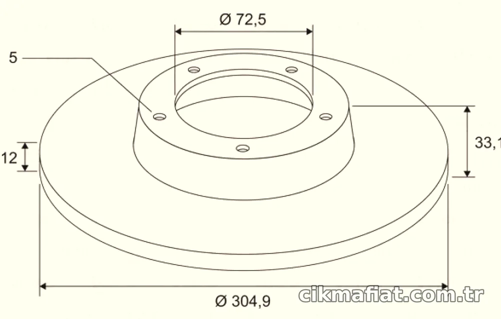 ARKA FREN DISKI CHRYSLER GRAND VOYAGER V DODGE JOURNEY - Valeo - VALEO 197687