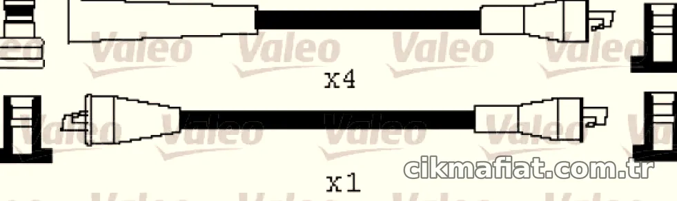 BUJI KABLOSU SUZUKI SAMURAI 8V (88>00) - Valeo - VALEO 346535