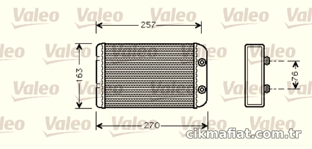 KALORIFER RADYATORU FIAT STILO - Valeo - VALEO 812329