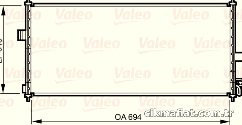 KLIMA RADYATORU NISSAN ALMERA II 02> - Valeo - VALEO 817819