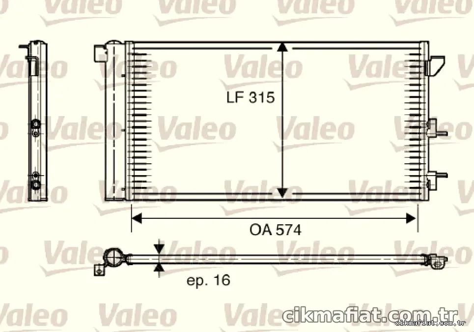 KLIMA RADYATORU PANDA 03>10 - Valeo - VALEO 818005