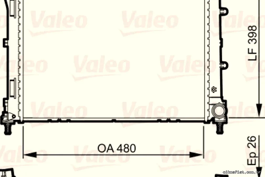 MOTOR RADYATORU FIAT 500 07> - Valeo - VALEO 735273