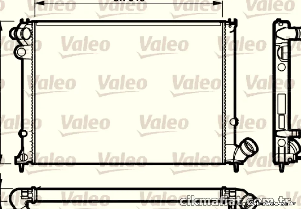 MOTOR RADYATORU P406 EM XU10J4R (2,0 16V) P406 YM XU7JP4 (1,8 16V) OTOMATIK (KLIMALI) OTOMATIK VITES (640X414X34) - Vale