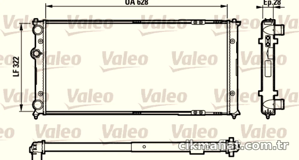 MOTOR RADYATORU POLO CLASSIC CORDOBA IBIZA II 1,9D 97>011Z AHU ALH - Valeo - VALEO 731728