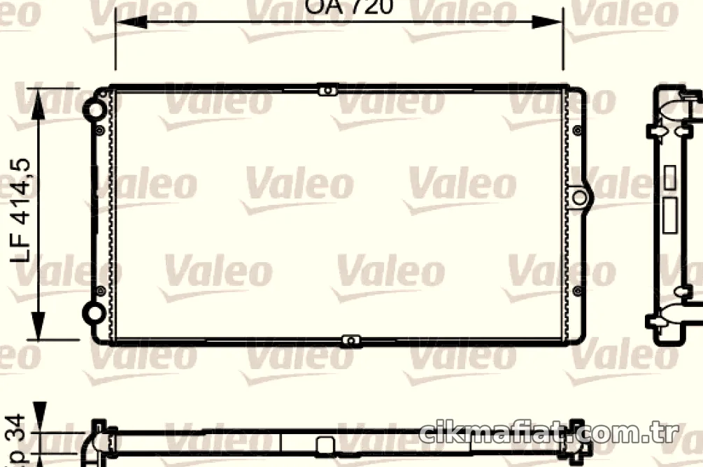 MOTOR RADYATORU TRANSPORTER T4 2,5TDI 95>03 - Valeo - VALEO 732177