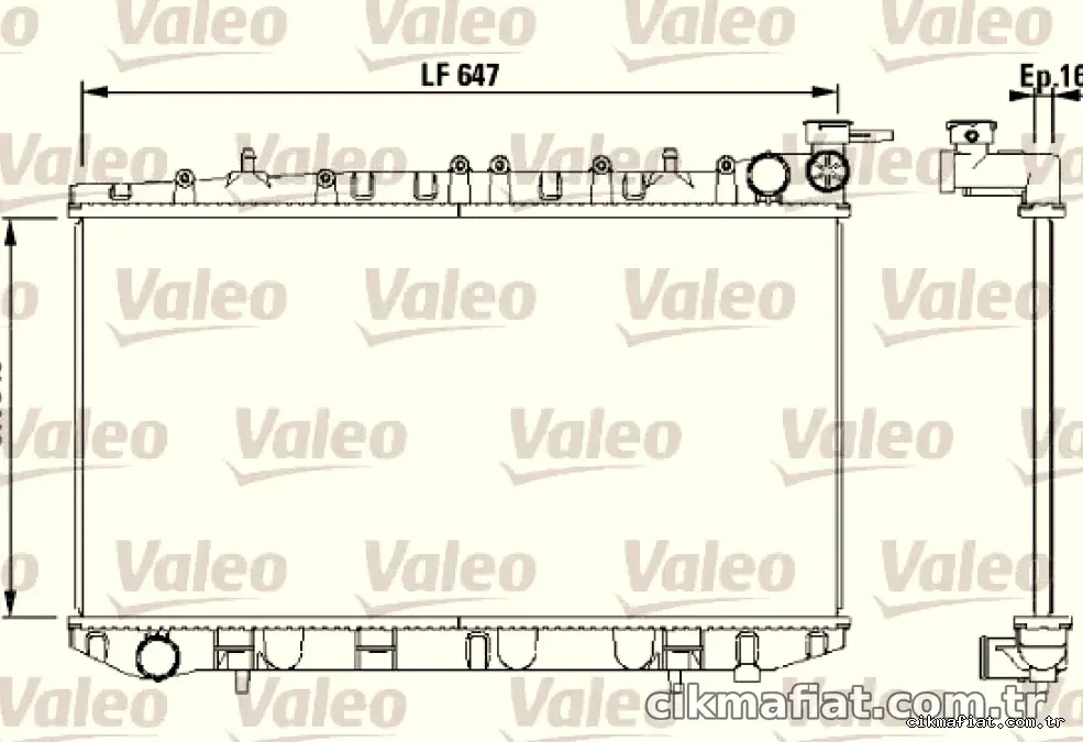 MOTOR SU RADYATORU PRIMERA P10 90>95 MANUEL - Valeo - VALEO 731659