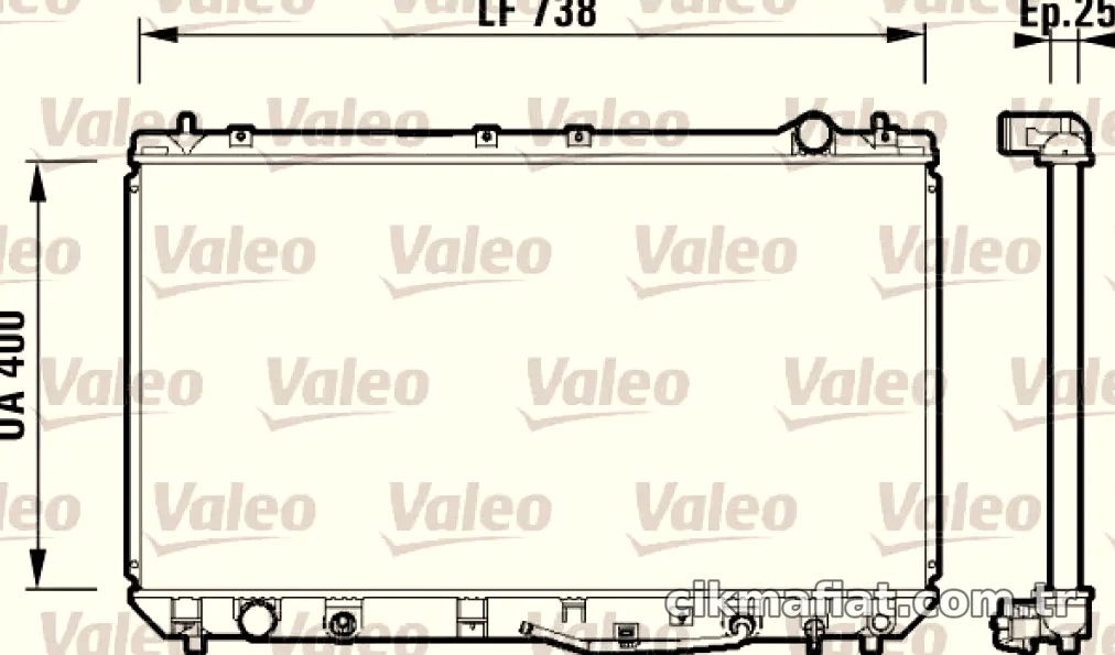 MOTOR SU RADYATORU TOYOTA CAMRY 96>01 OTOMATIK - Valeo - VALEO 734177