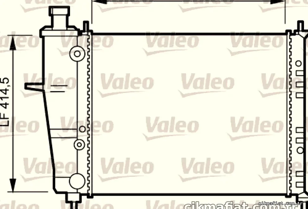 RADYATOR FIAT BRAVA 1,4 I, 1,4 I 12V (AC ) - Valeo - VALEO 734239