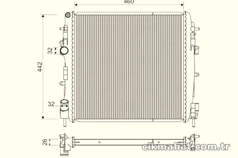 RADYATOR REN KANGOO - Valeo - VALEO 734922
