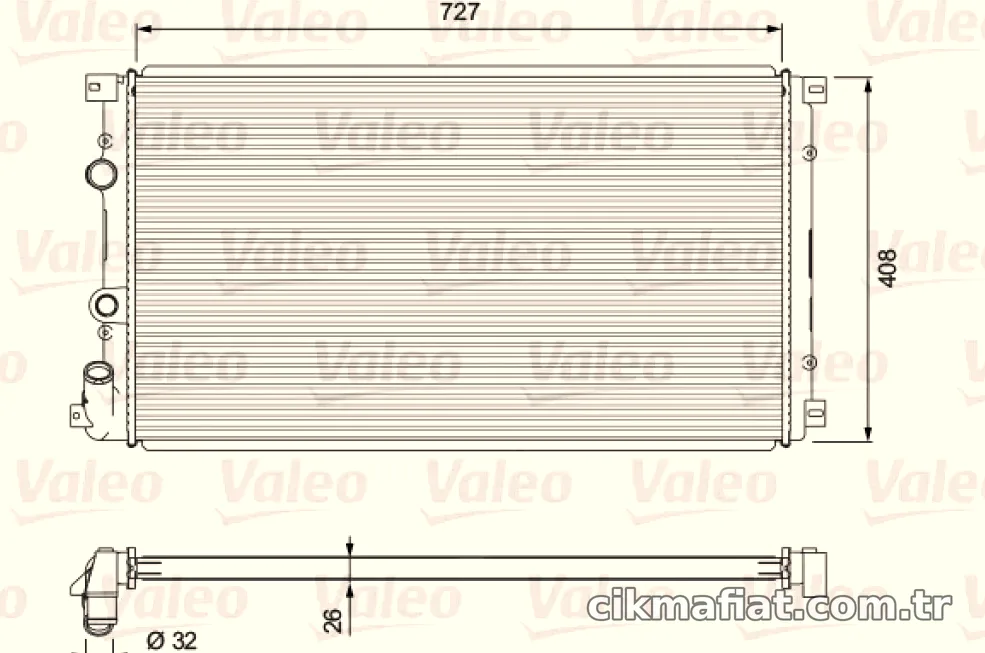 RADYATOR RENAULT MASTER II 99> - Valeo - VALEO 701725