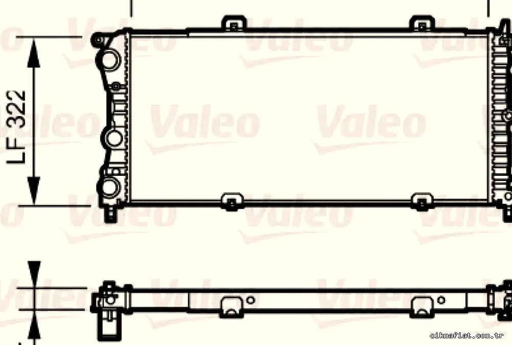 VALEO 730981 RADYATOR FIAT PUNTO TD - Valeo - VALEO 730981