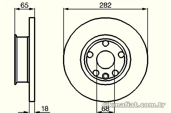 BOSCH 0986478613 Fren Disk Ayna - BOSCH - 0986478613