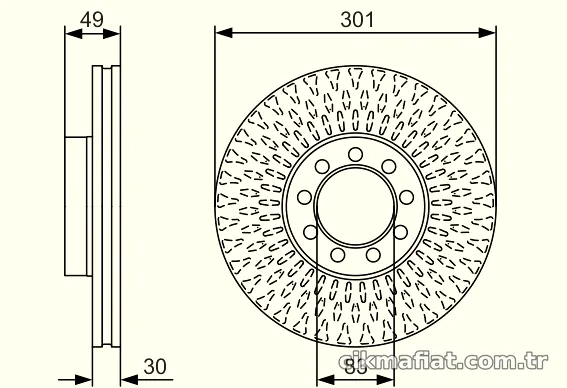 BOSCH 0986479A23 Fren Disk Ayna - BOSCH - 0986479A23