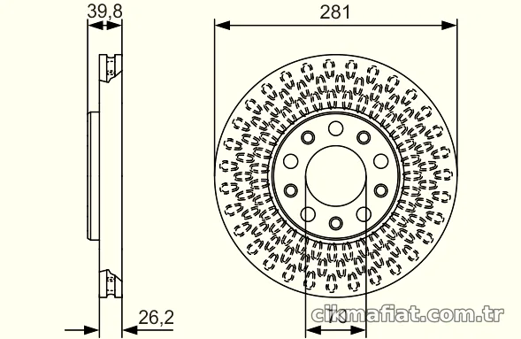 BOSCH 0986479C42 Fren Disk Ayna - BOSCH - 0986479C42