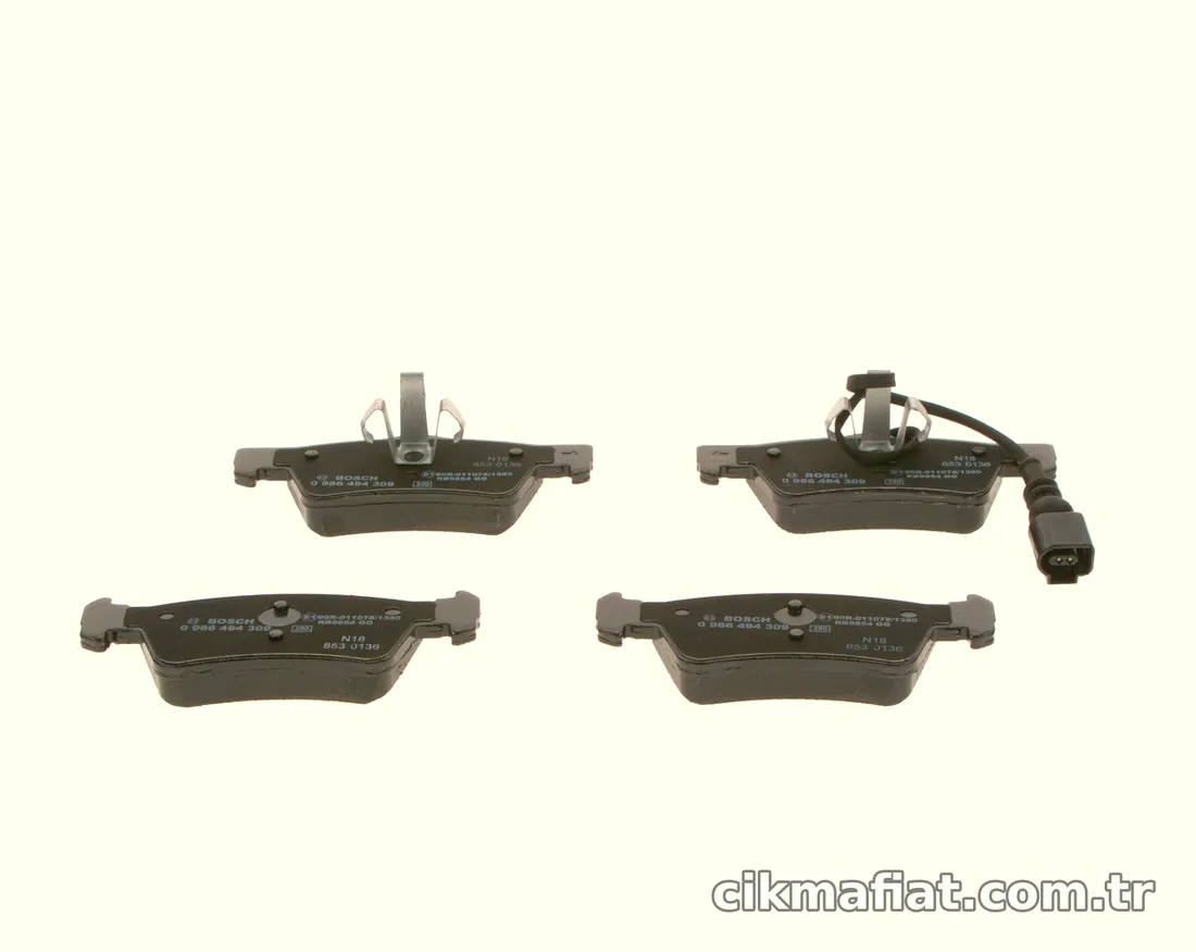 BOSCH 0986494309 Fren Disk Balata - BOSCH - 0986494309