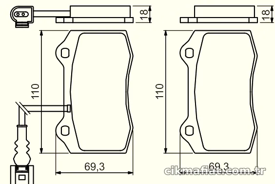 BOSCH 0986494367 Fren Disk Balata - BOSCH - 0986494367