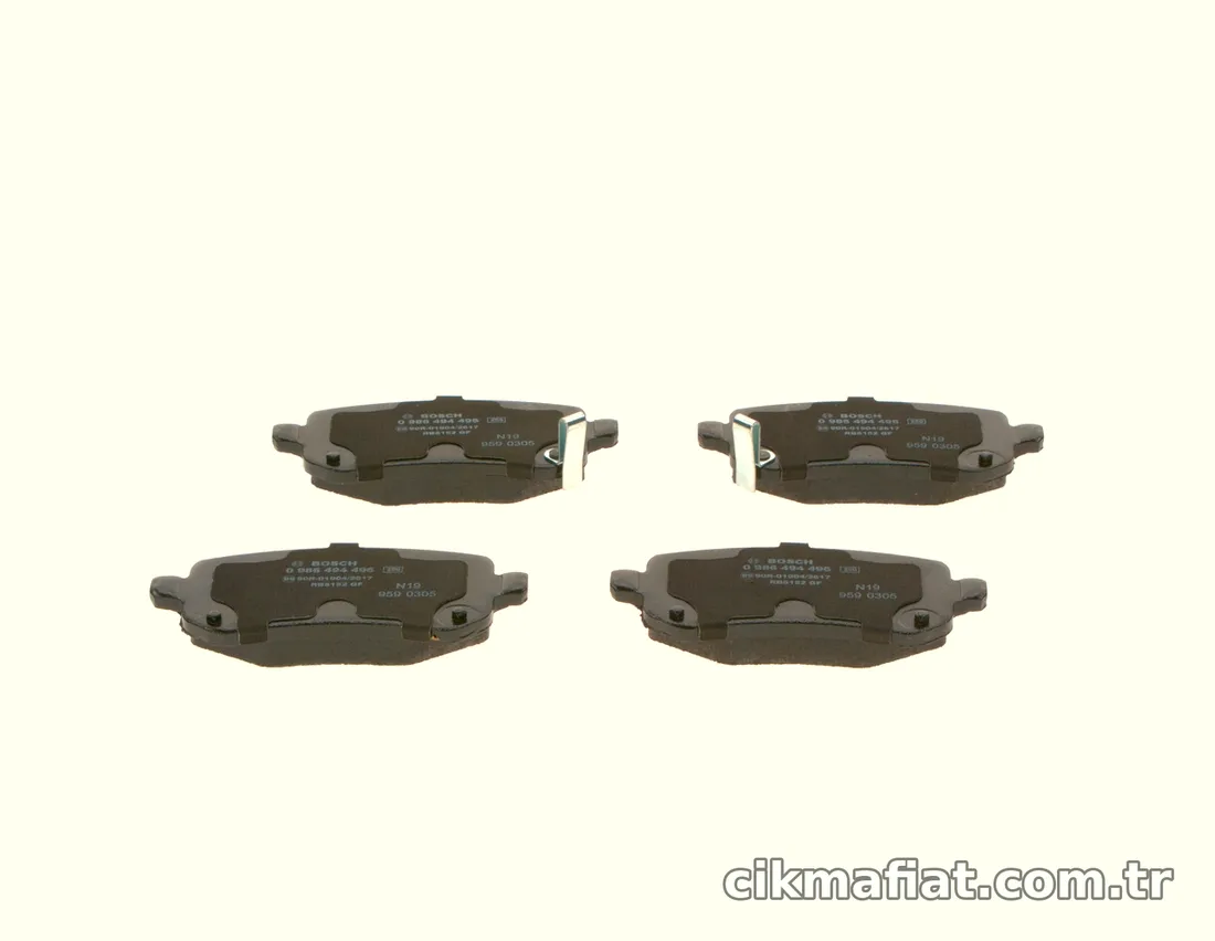 BOSCH 0986494496 Fren Disk Balata - BOSCH - 0986494496