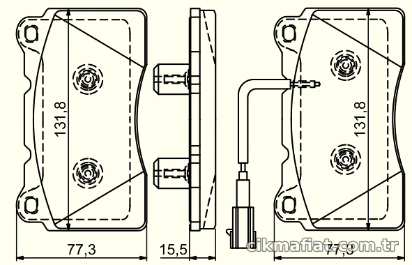 BOSCH 0986494539 Fren Disk Balata - BOSCH - 0986494539
