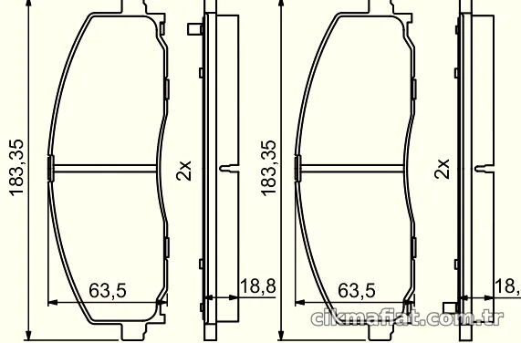 BOSCH 0986494769 Fren Disk Balata - BOSCH - 0986494769