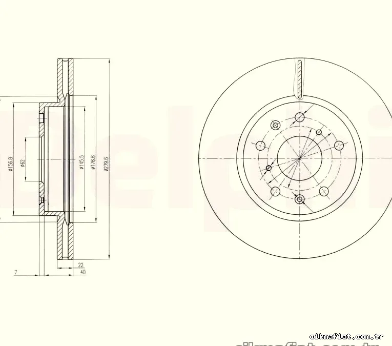 DELPHI BG4093C Fren Disk Ayna - DELPHI - BG4093C