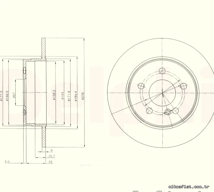 DELPHI BG4152 Fren Disk Ayna - DELPHI - BG4152