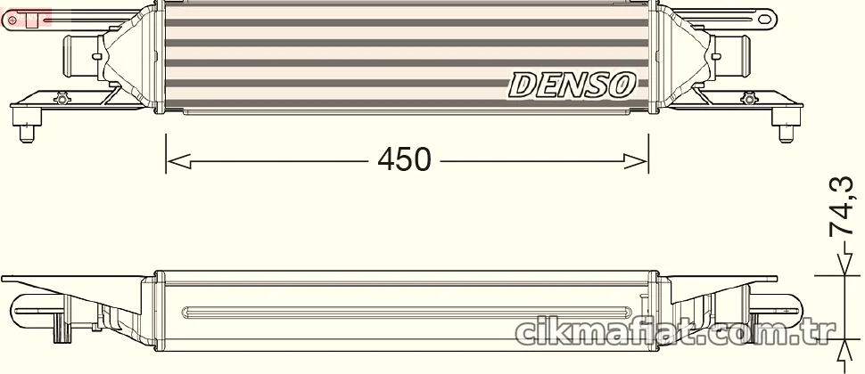 DENSO DIT01007 Turbo Radyatörü - DENSO - DIT01007