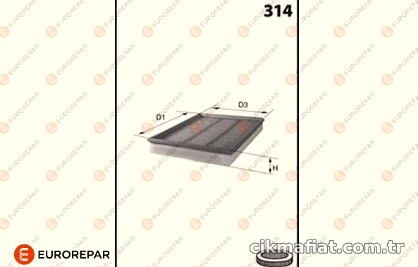 EUROREPAR 1682343380 Hava Filtresi - EUROREPAR - 1682343380