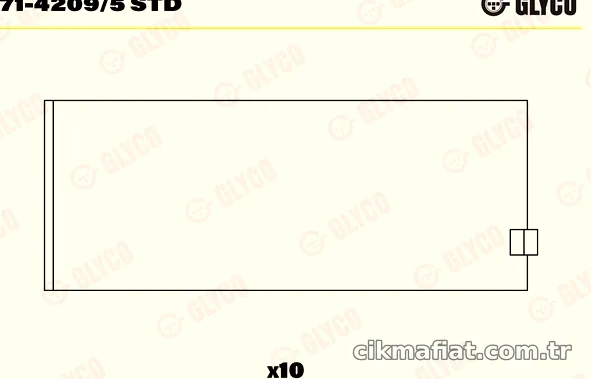 GLYCO 7142095STD Kol Yatak - GLYCO - 7142095STD