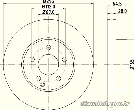 HELLA PAGID 8DD355114201 Fren Disk Ayna - HELLA PAGID - 8DD355114201