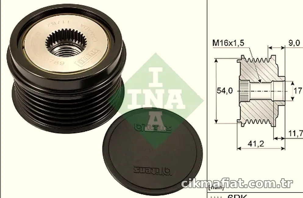 ALTERNATOR KASNAGI (RULMANLI) GRANDE PUNTO 1.3D (05 ) PUNTO EVO 1.3D (09 12) MITO 1.3JTD (08 ) - INA - INA 535019210