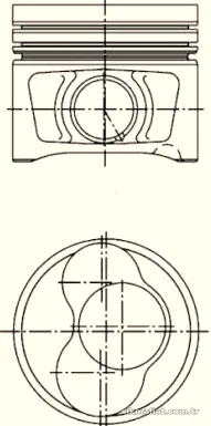 KOLBENSCHMIDT 40409600 Piston - KOLBENSCHMIDT - 40409600