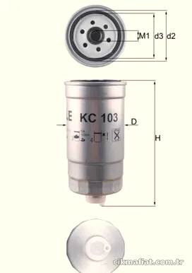 MAHLE KC103 Yakıt Filtresi - MAHLE - KC103