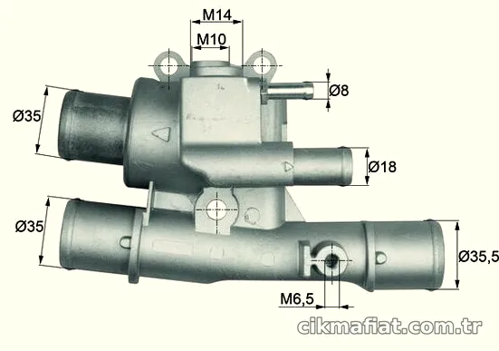 MAHLE TI12488 Termostat - MAHLE - TI12488