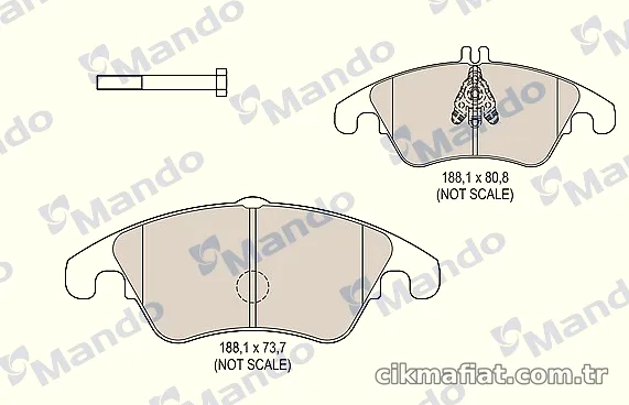 MANDO MBF015244 Fren Disk Balata - MANDO - MBF015244