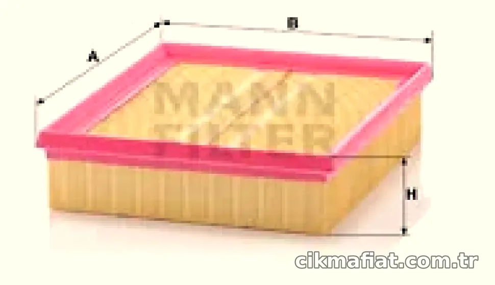HAVA FILTRESI FIAT MULTIPLA 99> 1.6 16V 1.9 JTD - Mann Filter - MANN C2498