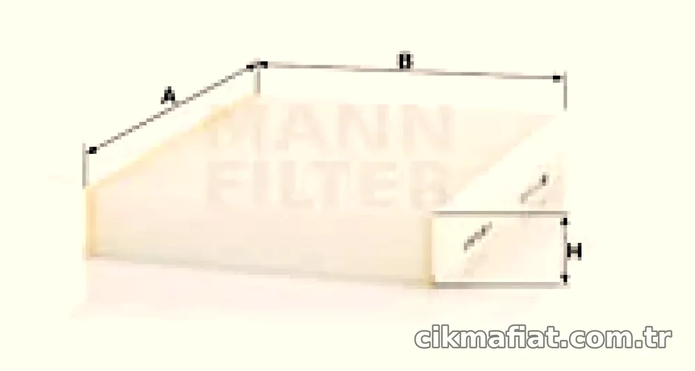 POLEN FILTRESI FIAT 500L 0,9 / 1,3 / 1,4 / 1,6 12> - Mann Filter - MANN CU22022