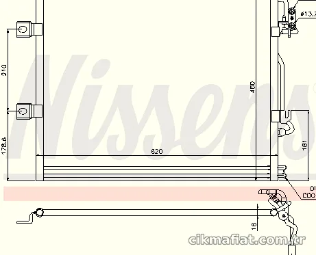 NISSENS 94858 Klima Radyatörü - NISSENS - 94858