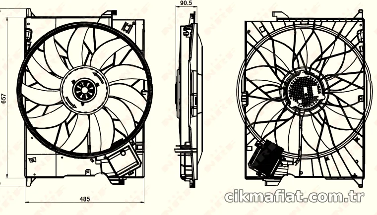 NRF 47852 Radyatör Fan ve Motoru - NRF - 47852