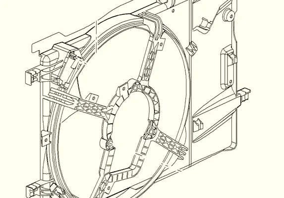ORJINAL Fan Motoru Çerçevesi 13450415