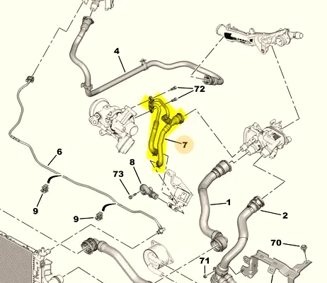 ORJINAL Turbo Hortumu 9802490180